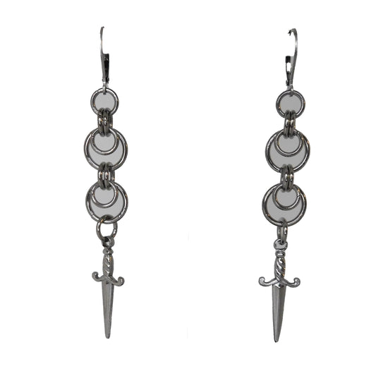 Moonlit Dagger Earrings