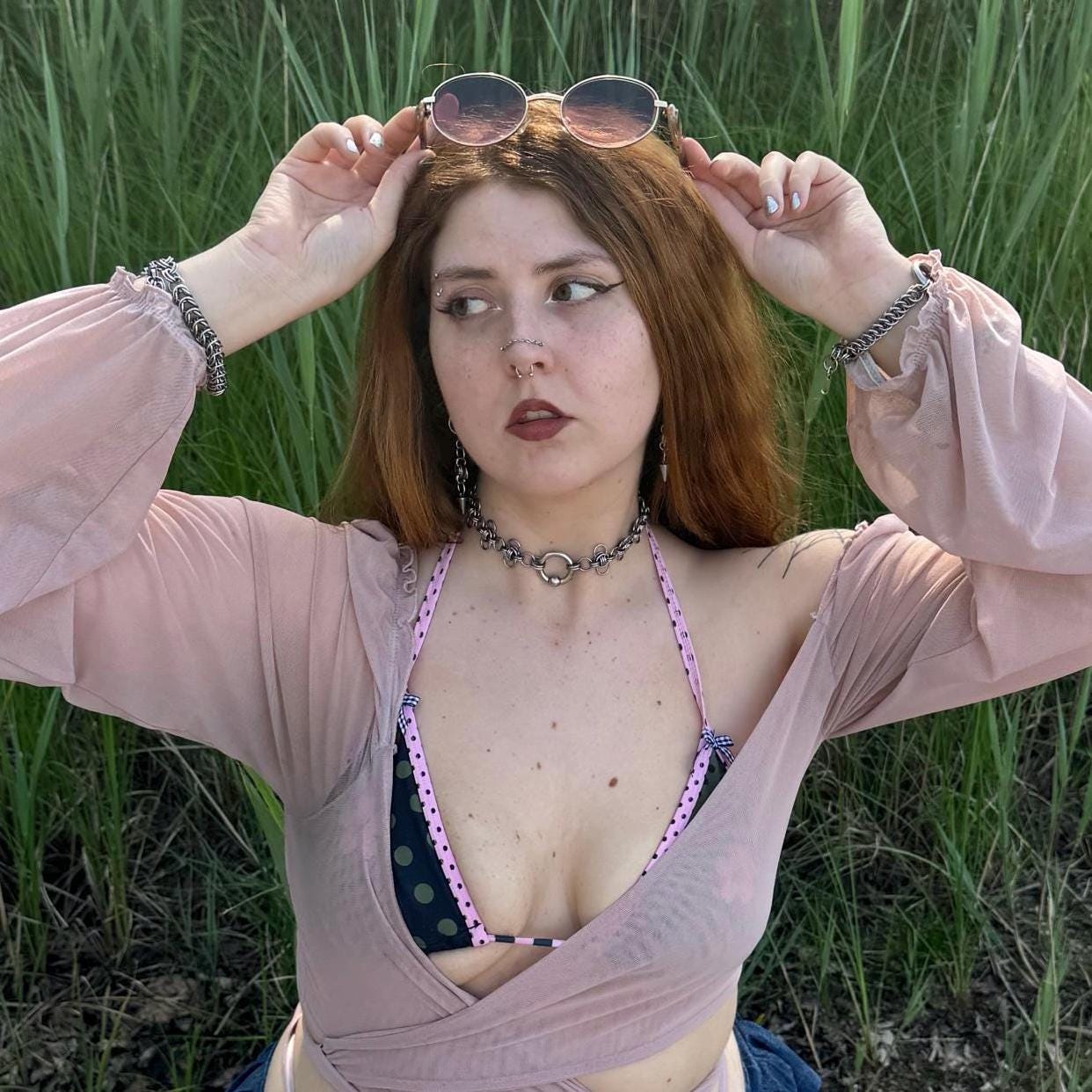 Knotted Piercing Choker