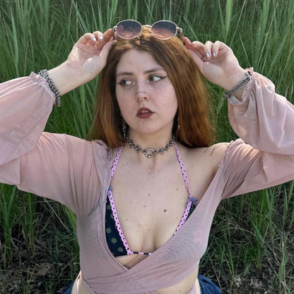 Knotted Piercing Choker