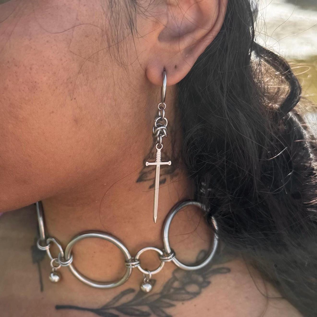 Sword Earrings