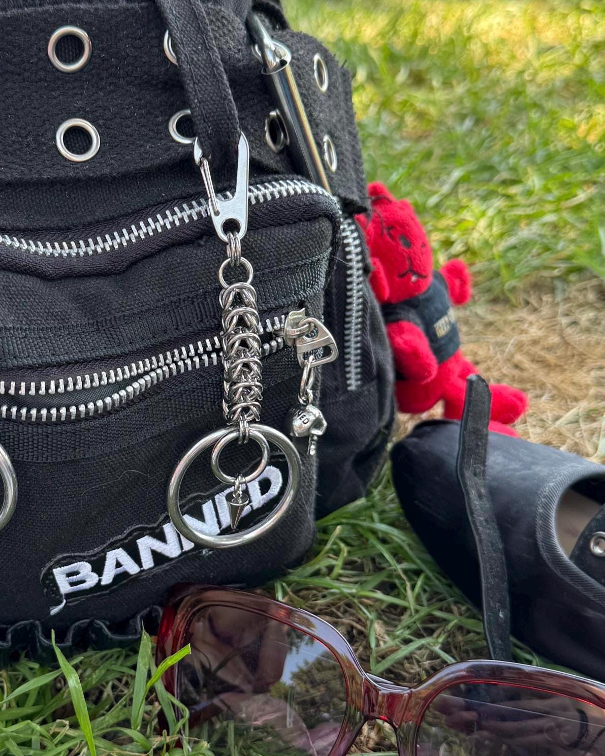 Caterpillar O-Ring Keychain